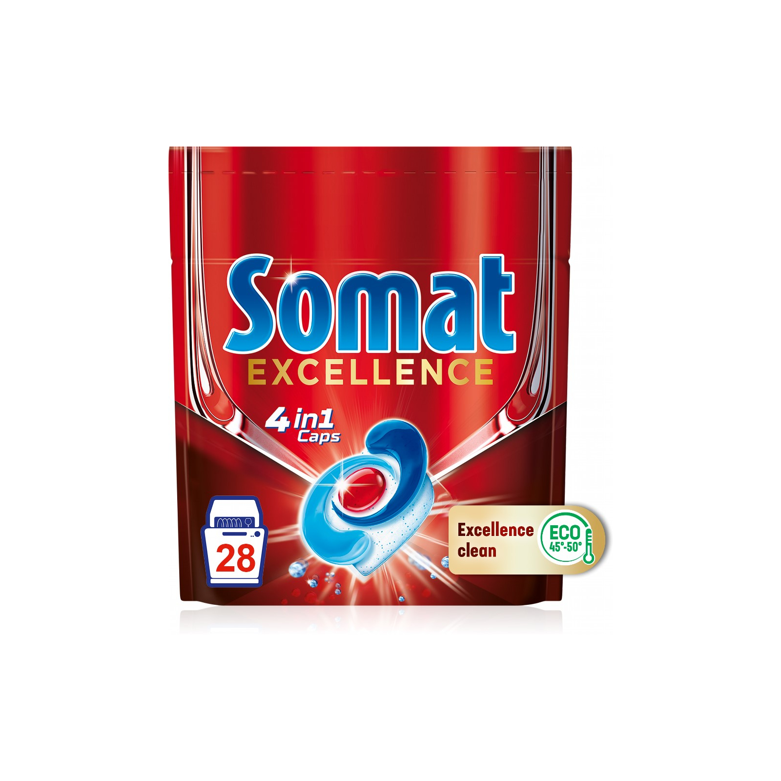 Таблетки для посудомоечных машин Somat Excellence 56 шт. (9000101576160) изображение 2