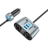 Зарядний пристрій HOCO Z51 Establisher 2xUSB, USB Type-C Metal Gray (6942007600439) зображення 4