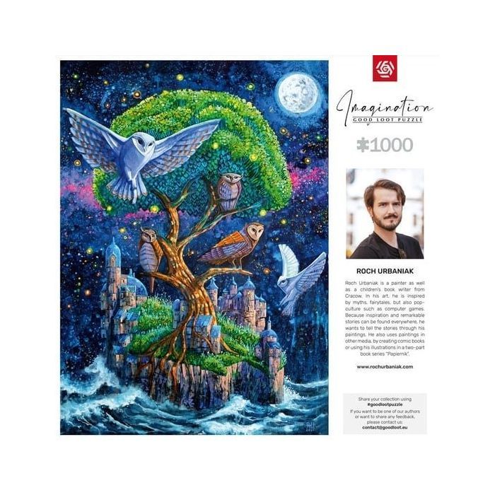 Пазл GoodLoot Imagination: Roch Urbaniak Owl Island / Wyspa Sow 1000 елементів (5908305243014) зображення 2