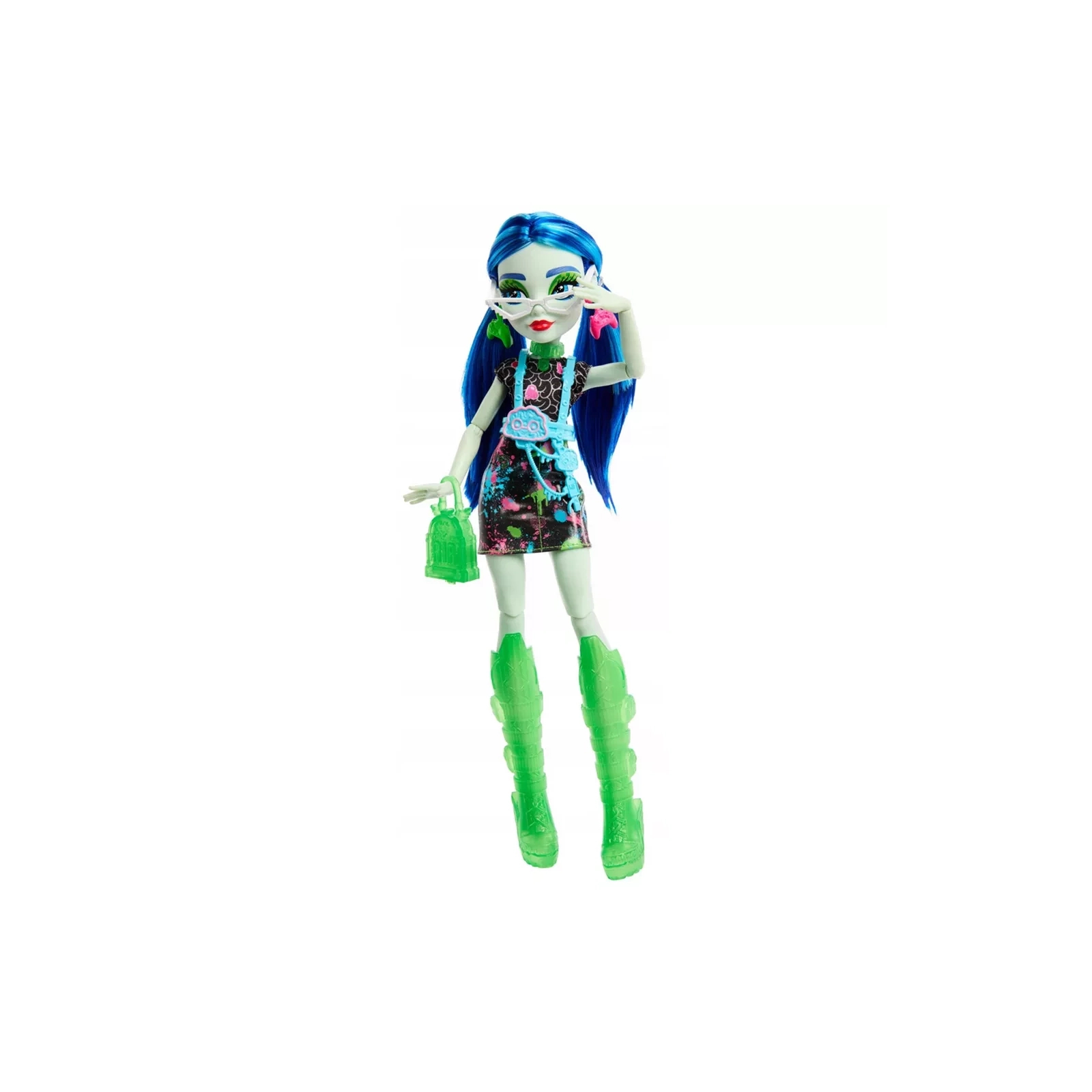 Кукла Monster High Неоновые и бомбезные Ужас-секреты Гулии (HNF81) изображение 2