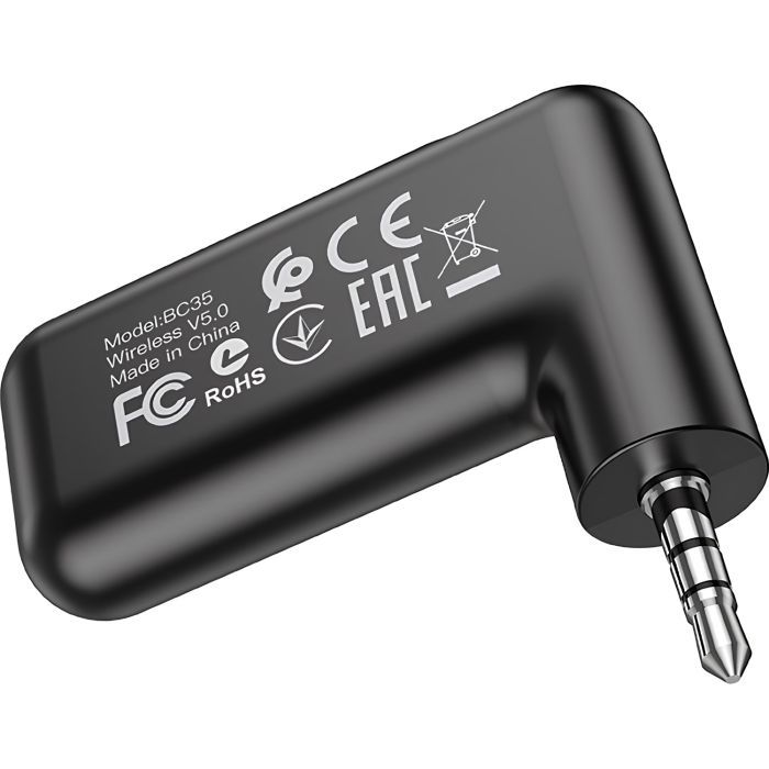 FM модулятор BOROFONE BC35 Wideway car AUX BT receiver Black (BC35B) зображення 3