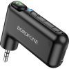 FM модулятор BOROFONE BC35 Wideway car AUX BT receiver Black (BC35B)
