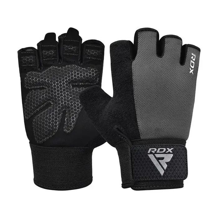 Перчатки для фитнеса RDX W1 Half Gray Plus XL (WGA-W1HG-XL+)