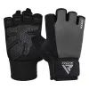 Перчатки для фитнеса RDX W1 Half Gray Plus XL (WGA-W1HG-XL+)