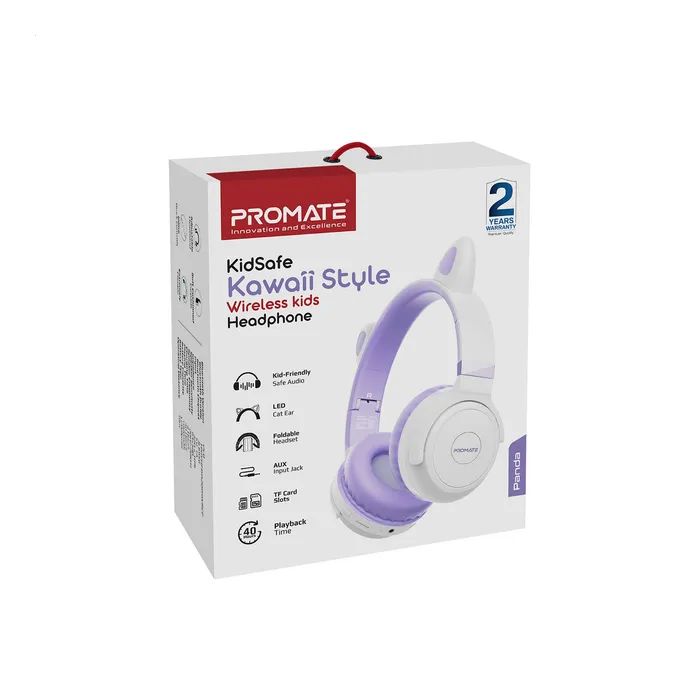 Наушники Promate Panda Lilac (panda.lilac) изображение 2