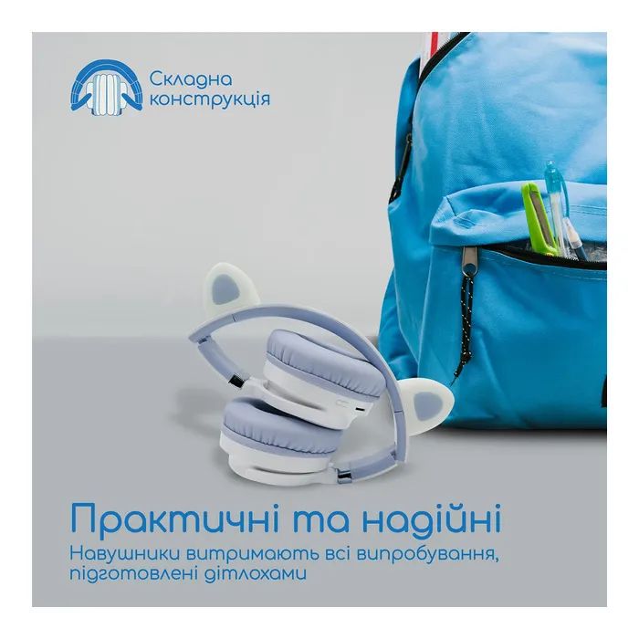 Наушники Promate Panda Lilac (panda.lilac) изображение 7