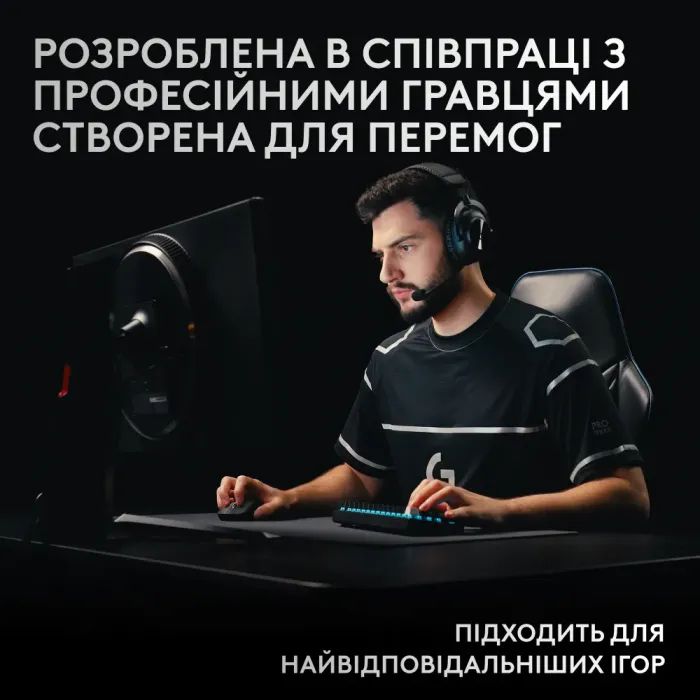 Клавиатура Logitech G Pro X 60 Lightspeed GX Tactile Wireless/Bluetooth UA White (920-011930) изображение 8