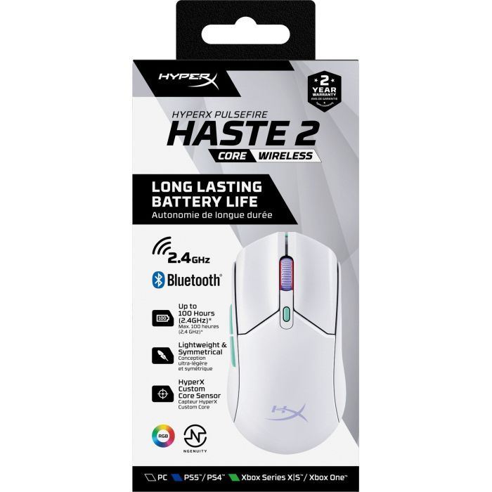 Мышка HyperX Pulsefire Haste 2 Core Wireless Black (8R2E6AA) изображение 12