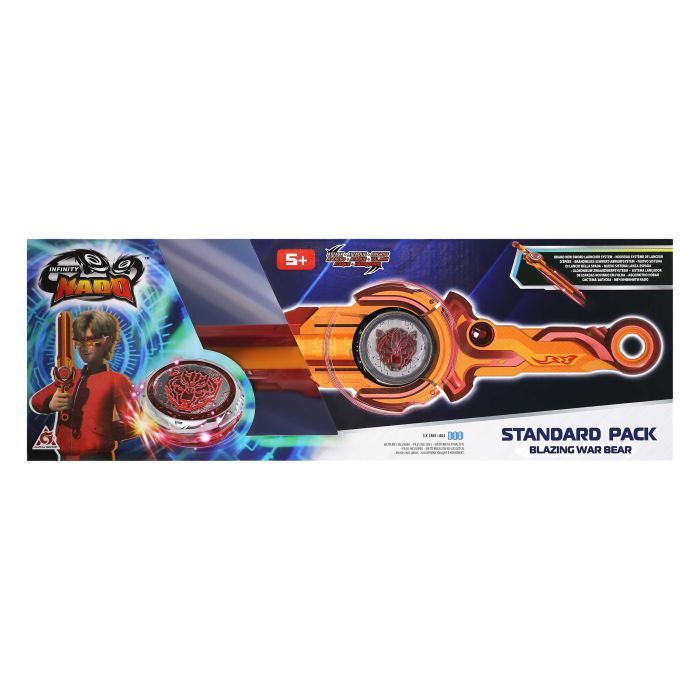 Волчок Infinity Nado VI серия Standard Pack Blazing War Bear Горящий Боевой Медведь (EU654122)