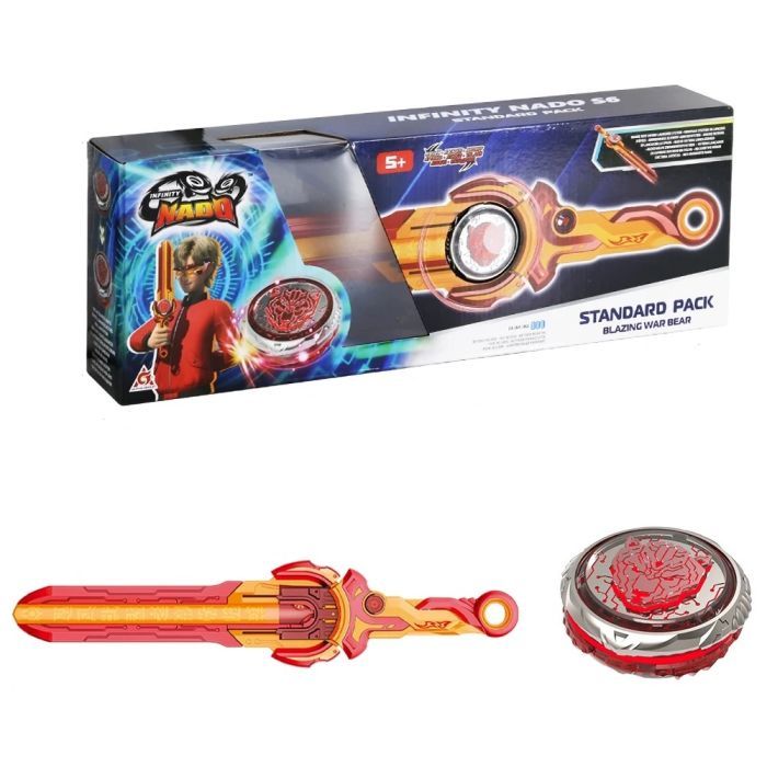 Волчок Infinity Nado VI серия Standard Pack Blazing War Bear Горящий Боевой Медведь (EU654122) изображение 2