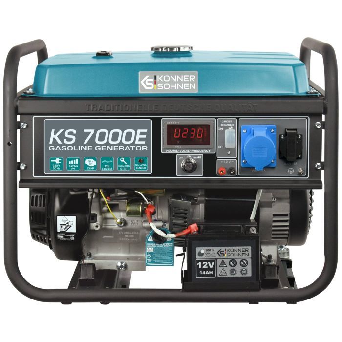 Генератор Konner&Sohnen KS 7000E, 230В, 5.5kW, электростартер, 76.2кг (KS7000E)