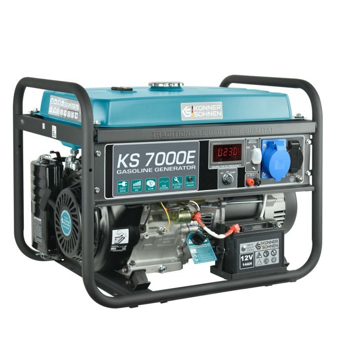 Генератор Konner&Sohnen KS 7000E, 230В, 5.5kW, электростартер, 76.2кг (KS7000E) изображение 2