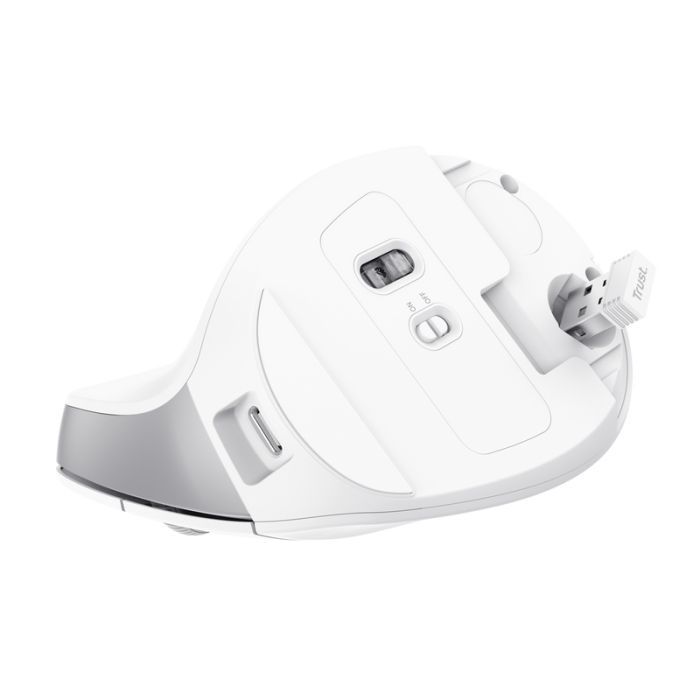 Мышка Trust Bayo II Ergonomic Wireless White (25398) изображение 7