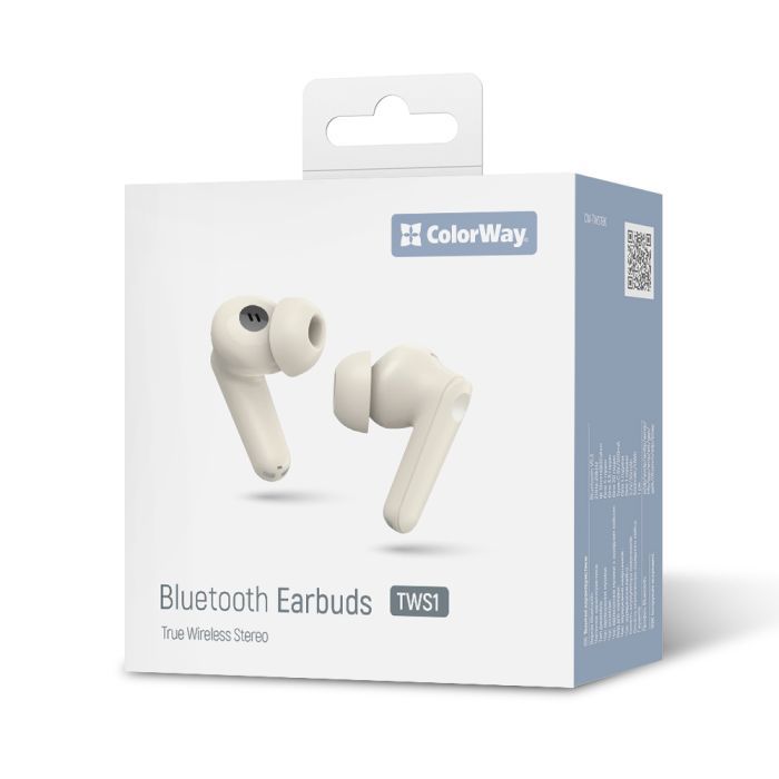 Наушники ColorWay Slim TWS-1 Earbuds Long Life Beige (CW-TWS1BE) изображение 12
