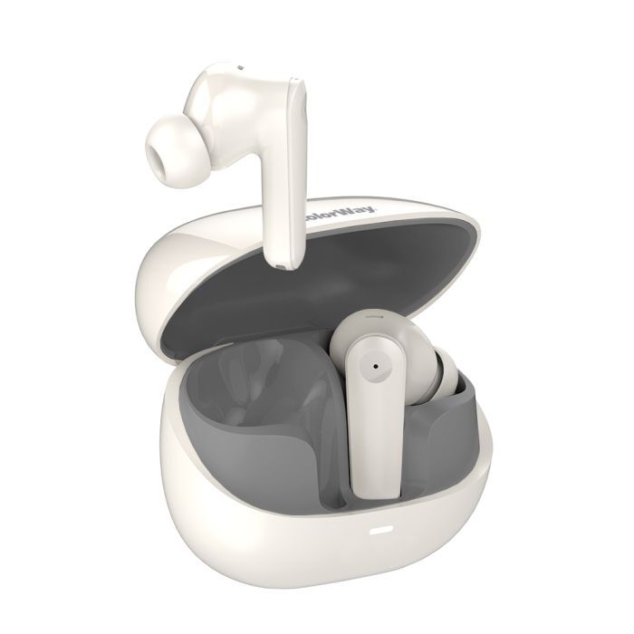 Наушники ColorWay Slim TWS-1 Earbuds Long Life Beige (CW-TWS1BE) изображение 4