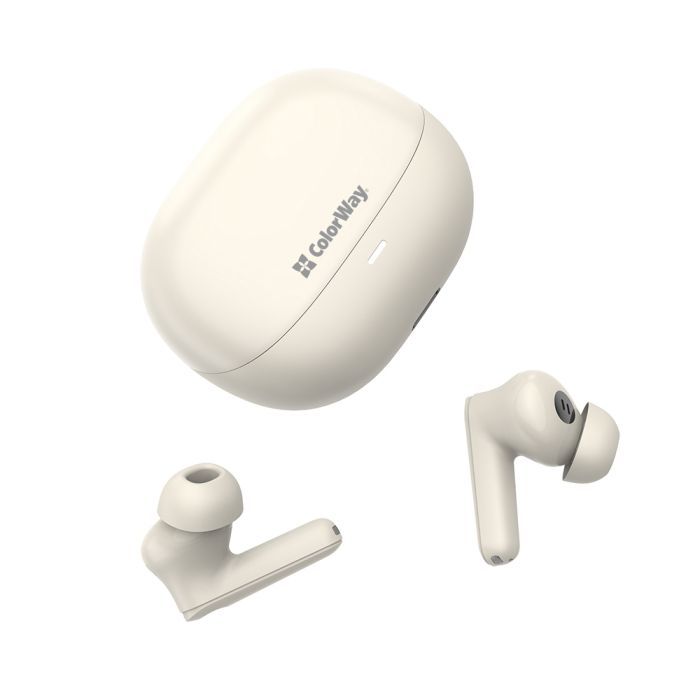 Наушники ColorWay Slim TWS-1 Earbuds Long Life Beige (CW-TWS1BE) изображение 8