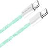 Дата кабель USB-C to USB-C 1.0m 60W 3.0А green ColorWay (CW-CBPDCC061-G) зображення 2