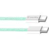Дата кабель USB-C to USB-C 1.0m 60W 3.0А green ColorWay (CW-CBPDCC061-G) зображення 3