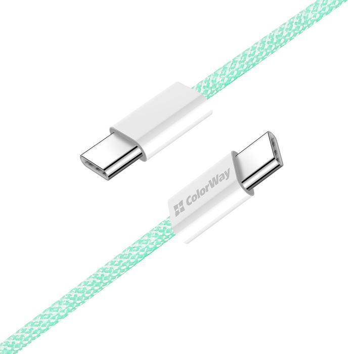 Дата кабель USB-C to USB-C 1.0m 60W 3.0А black ColorWay (CW-CBPDCC061-BK) зображення 4