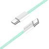Дата кабель USB-C to USB-C 1.0m 60W 3.0А green ColorWay (CW-CBPDCC061-G) зображення 4