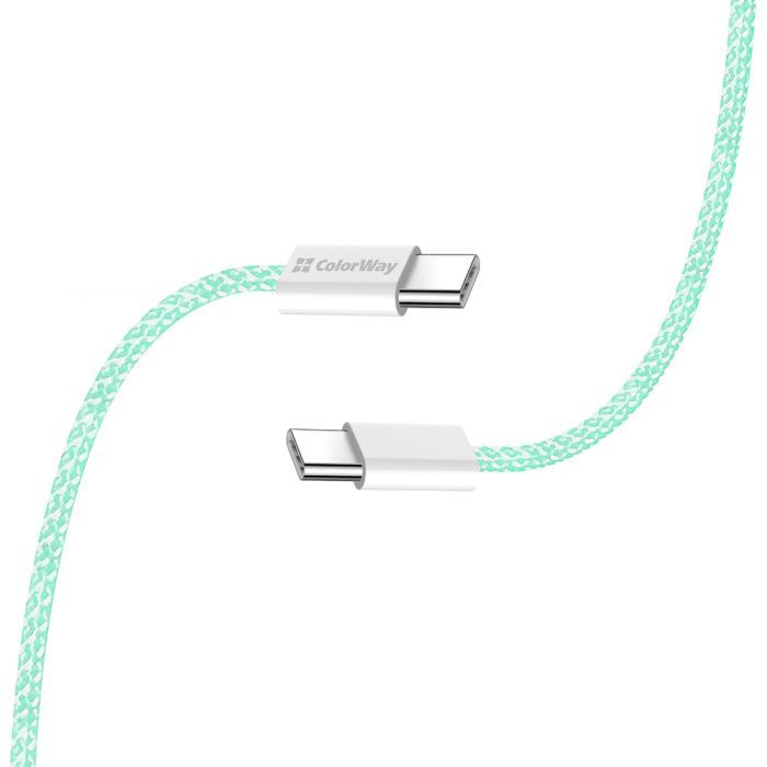 Дата кабель USB-C to USB-C 1.0m 60W 3.0А black ColorWay (CW-CBPDCC061-BK) зображення 5