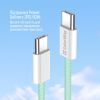 Дата кабель USB-C to USB-C 1.0m 60W 3.0А green ColorWay (CW-CBPDCC061-G) зображення 9