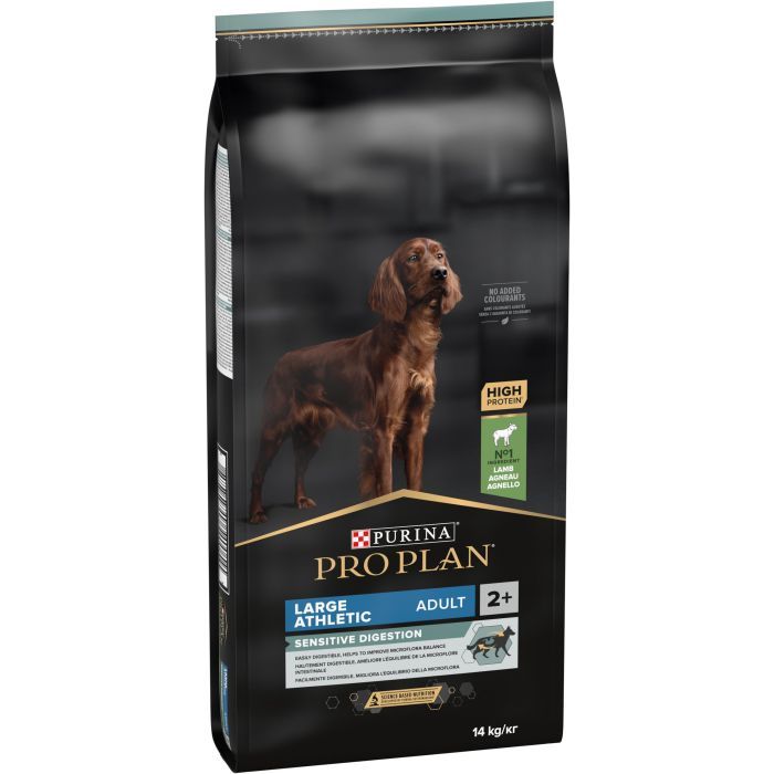 Сухой корм для собак Purina Pro Plan Large Athletic Adult 2+ Sensitive Digestion Для больших пород С ягненком 14 кг (7613035415591) изображение 2