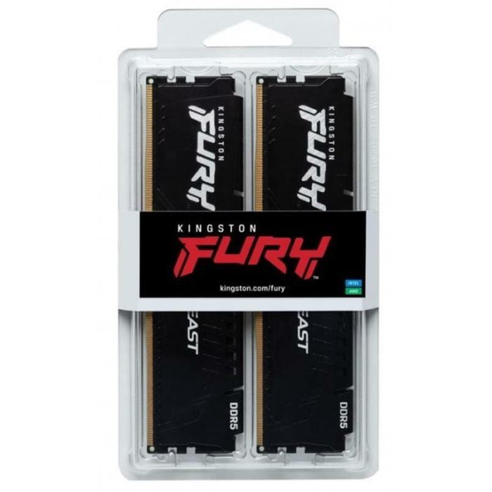 Модуль памяти для компьютера DDR5 32GB (2x16GB) 6000 MHz Fury Beast Black Kingston Fury (ex.HyperX) (KF560C36BBE2K2-32) изображение 4