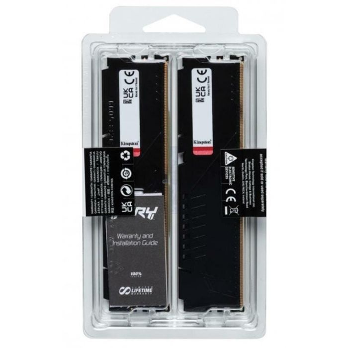 Модуль памяти для компьютера DDR5 32GB (2x16GB) 6000 MHz Fury Beast Black Kingston Fury (ex.HyperX) (KF560C36BBE2K2-32) изображение 5