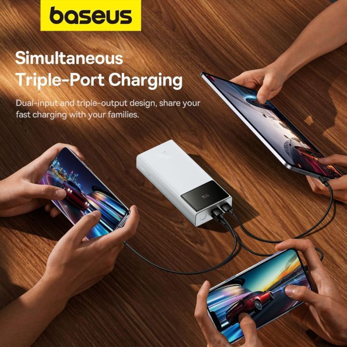 Батарея универсальная Baseus Star-Lord 20000mAh 30W OE, white (P10022904213-00) изображение 9