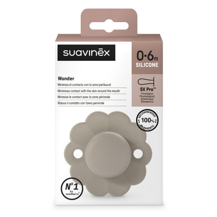 Пустушка Suavinex Wonder фізіологічна, 0-6 міс. світло-рожева (308377) зображення 3