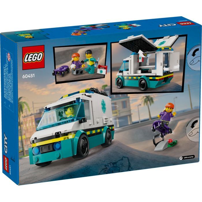 Конструктор LEGO City Скорая помощь (60451) изображение 7