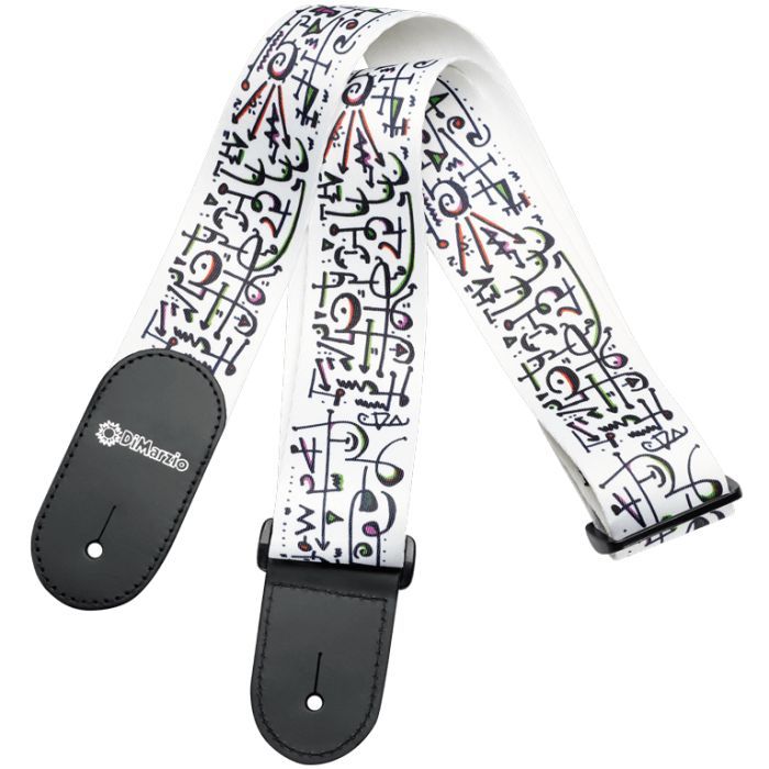 Ремень для гитары DiMarzio Steve Vai Print Art Strap White (DD3142)