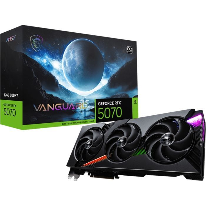 Відеокарта MSI GeForce RTX5070 12Gb VANGUARD OC (RTX 5070 12G VANGUARD OC) зображення 9