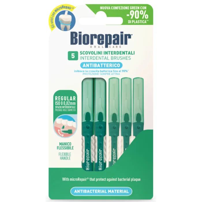Щітки для міжзубних проміжків Biorepair З гідроксиапатитом 0.82 мм 5 шт. (8017331058367)