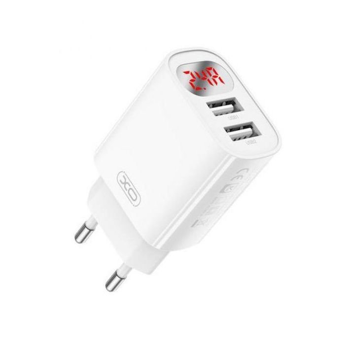 Зарядное устройство XO L95 (2USB/2.4A) + USB - Lightning White (XO-L95-L) изображение 3