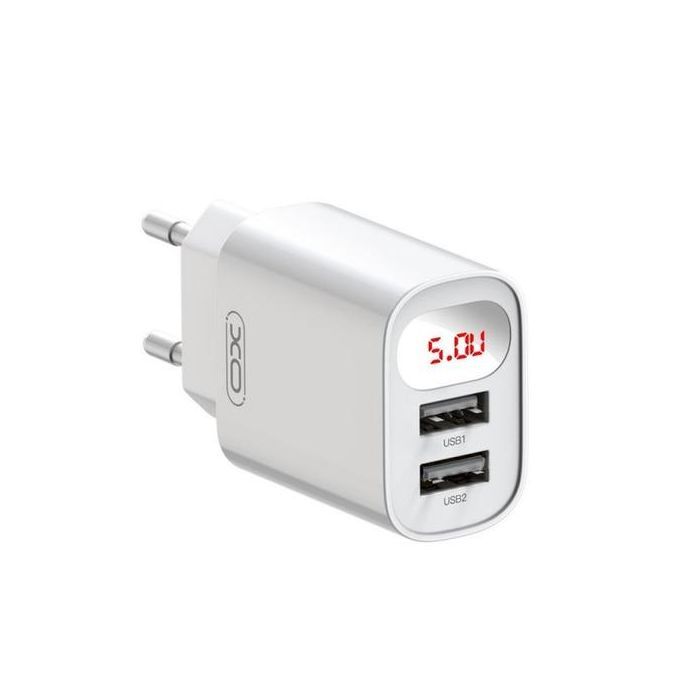 Зарядное устройство XO L95 (2USB/2.4A) + USB - Lightning White (XO-L95-L) изображение 4