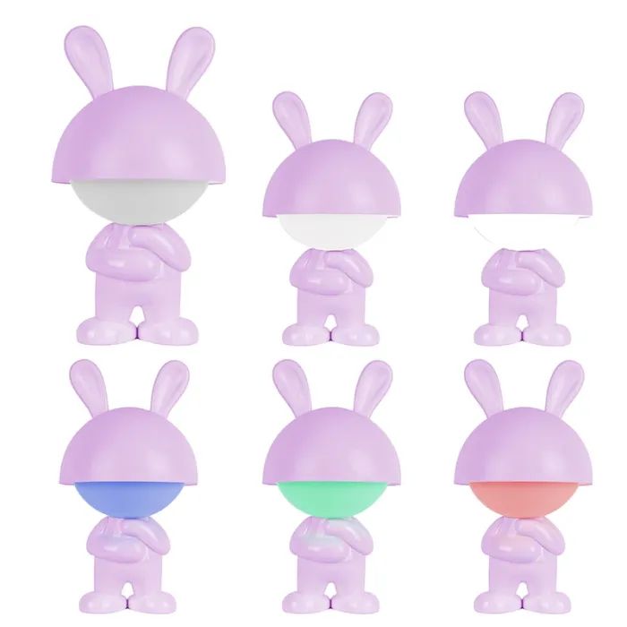 Ночник Kite Светильник LED с аккумулятором Dreamy Bunny, розовый (K25-315-1-2) изображение 4