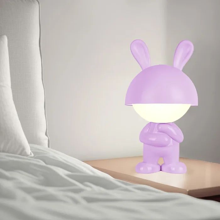 Ночник Kite Светильник LED с аккумулятором Dreamy Bunny, розовый (K25-315-1-2) изображение 5