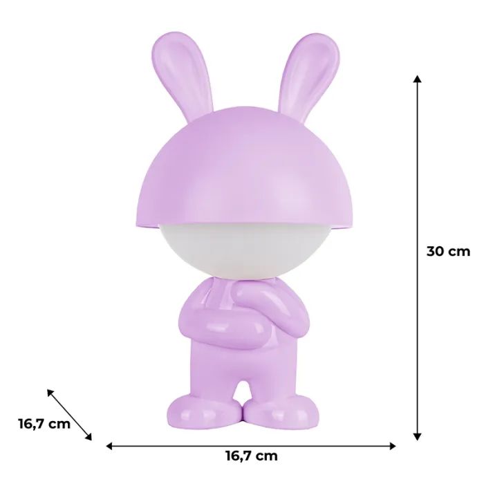 Ночник Kite Светильник LED с аккумулятором Dreamy Bunny, розовый (K25-315-1-2) изображение 6