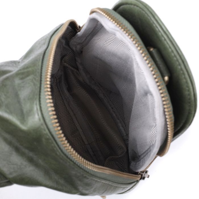 Сумка Vintage Через плечо из экокожи Зеленая (22791) изображение 6