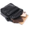 Сумка Vintage Кожаная мужская Черная (20370) изображение 7