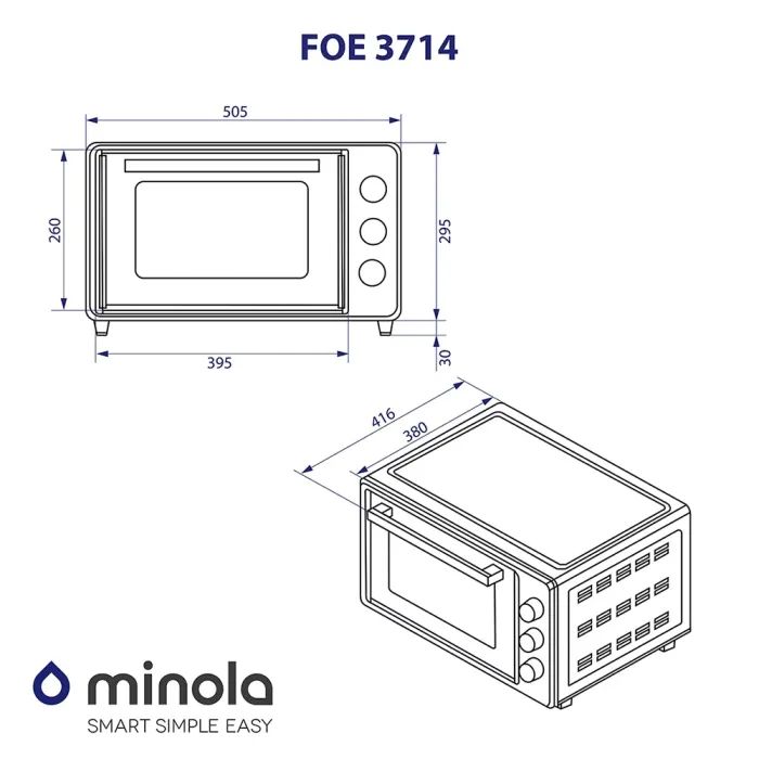 Электропечь Minola FOE 3714 GR изображение 12