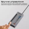 Концентратор Promate USB Hub 7 ports gegahub-10g (gegahub-10g) зображення 5