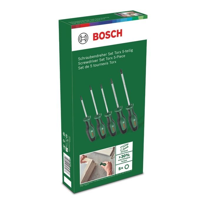 Набор отверток Bosch Torx 5шт, T10, 15, 20, 25, 30. (1.600.A02.BX6) изображение 9