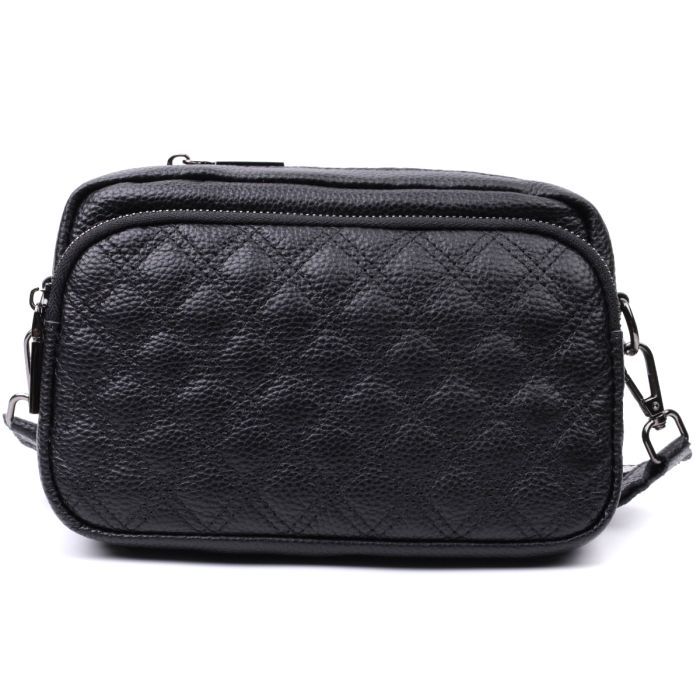 Сумка Vintage Из натуральной кожи Черная (22634) изображение 5