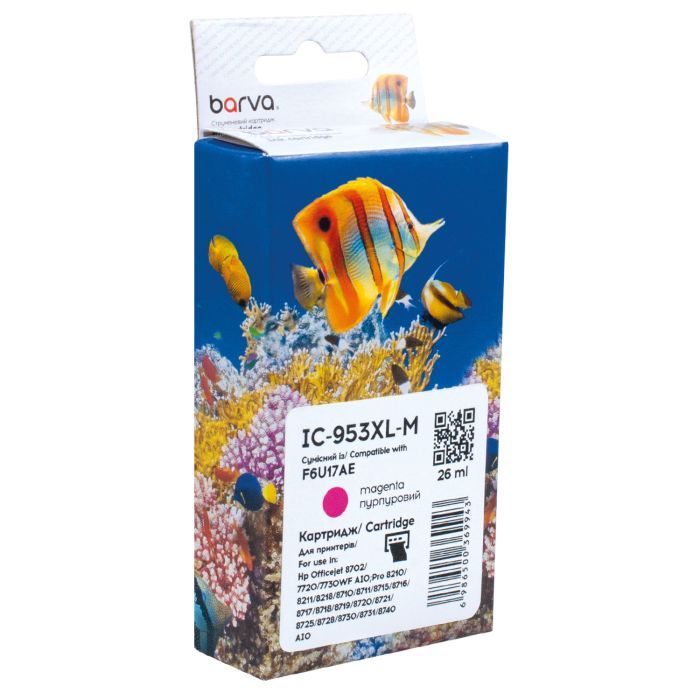 Картридж Barva HP 953XL (F6U13AE/F6U17AE) 1600 c, Magenta (IC-953XL-M)