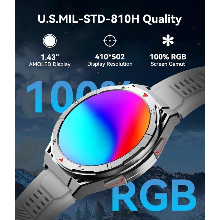 Смарт-часы OUKITEL BT12 Grey (6931940789585) изображение 5