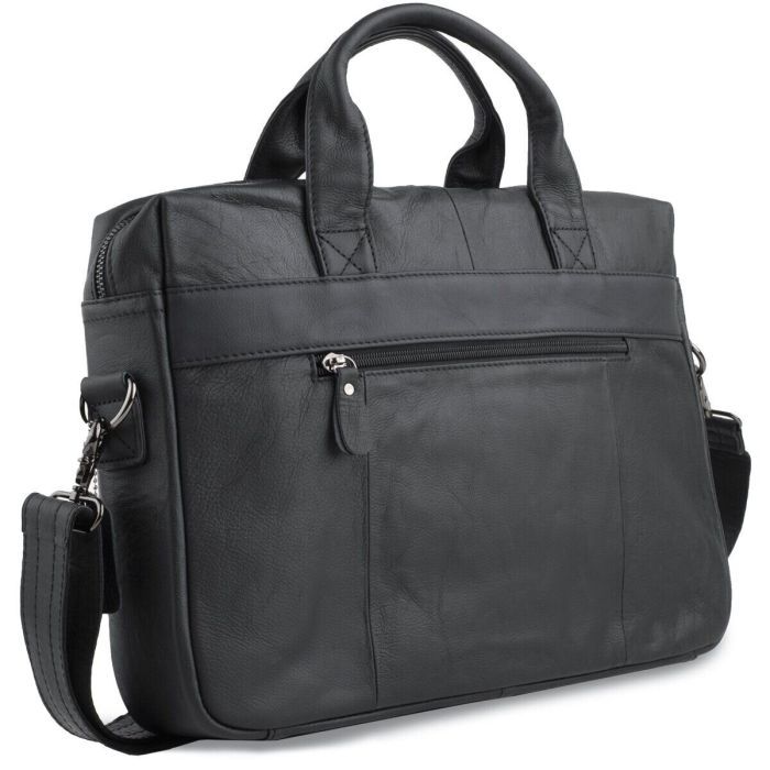 Сумка Vintage Чорна (14054) зображення 2