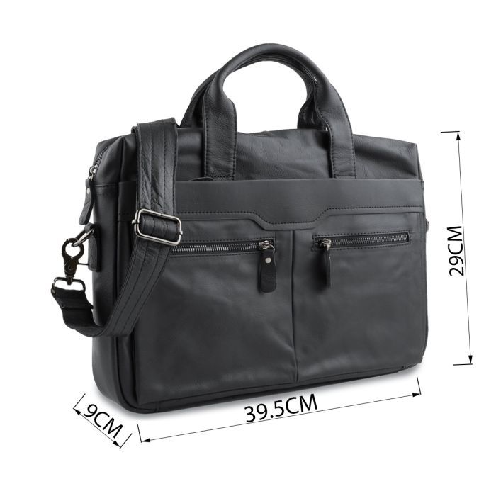 Сумка Vintage Чорна (14054) зображення 3